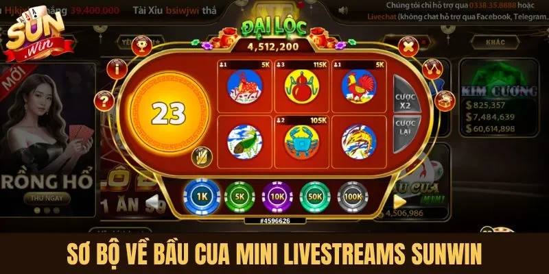 Sơ bộ về Bầu Cua Mini Livestreams Sunwin
