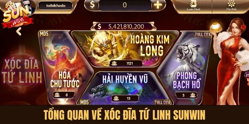 Tổng quan về Xóc Đĩa Tứ Linh Sunwin